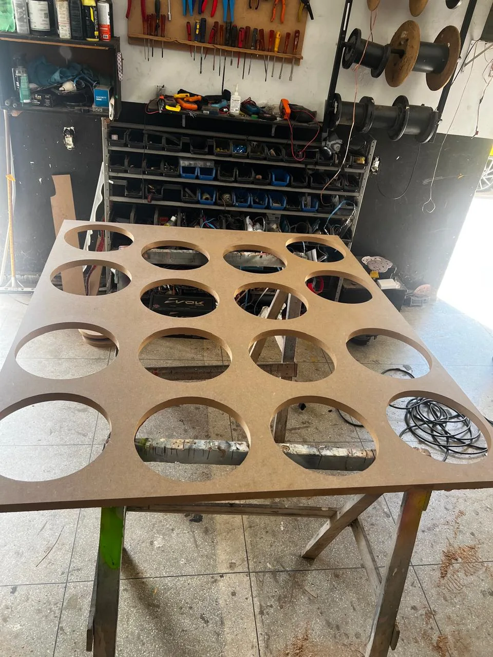 MDF cortado na Router CNC Dinamic-3018